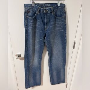 Pepe Jeans Men's Classic Blue Straight-Leg Denim